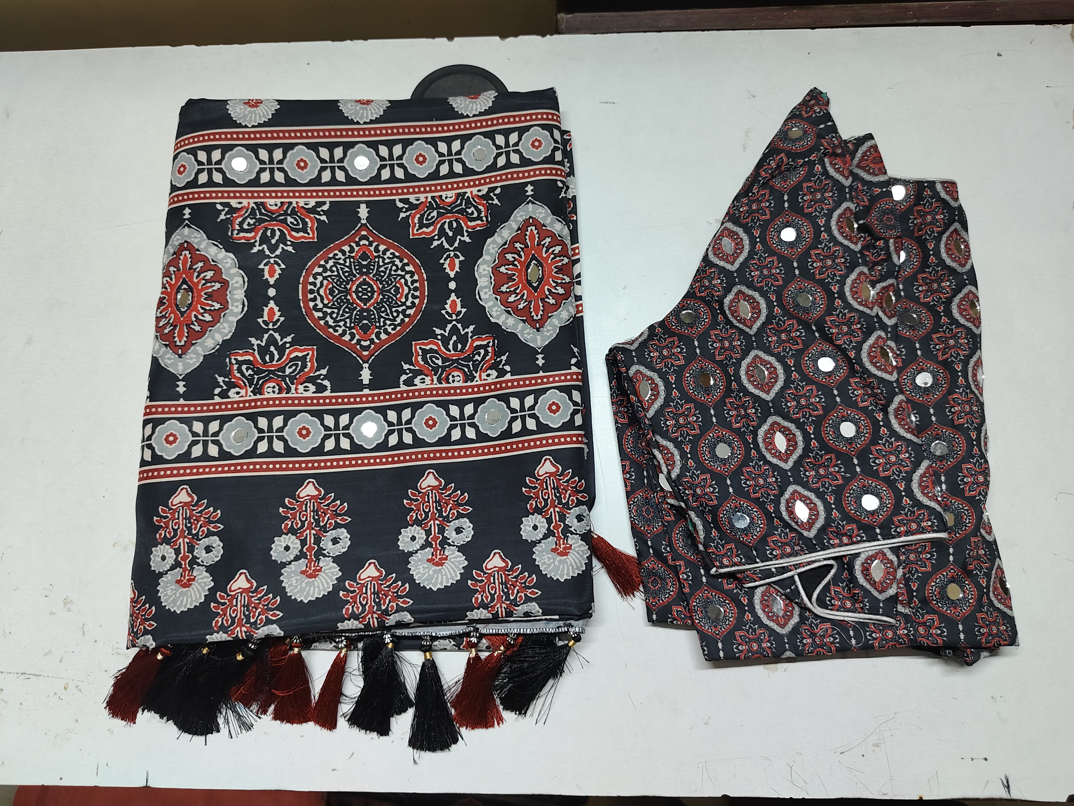 ajrak saree Saree
