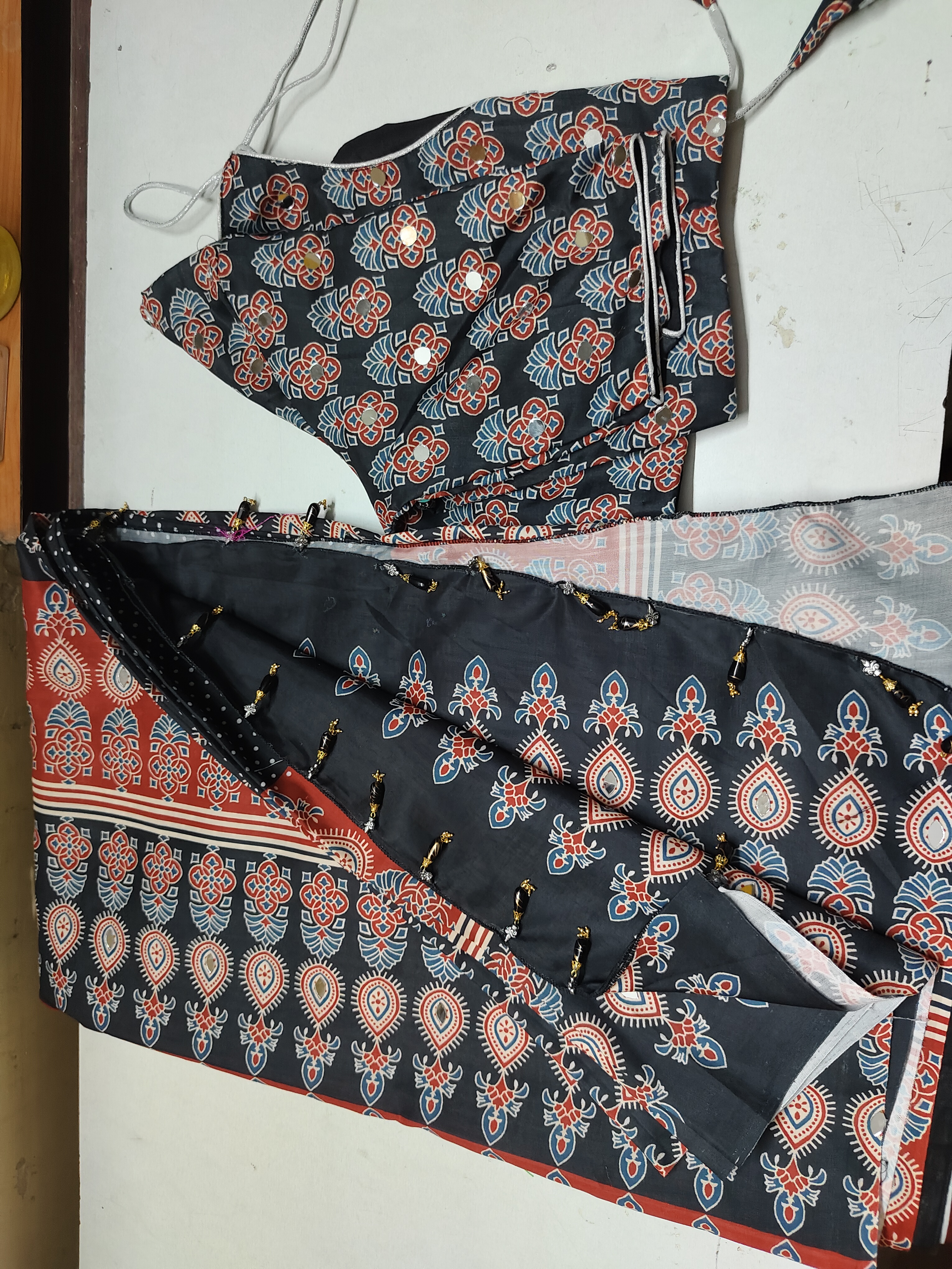 ajrak saree Saree