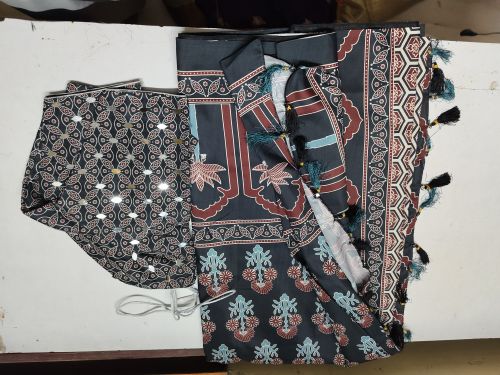 ajrak saree Saree