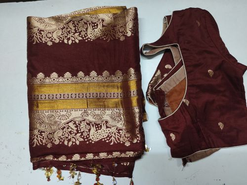 Banaras saree with lines Saree