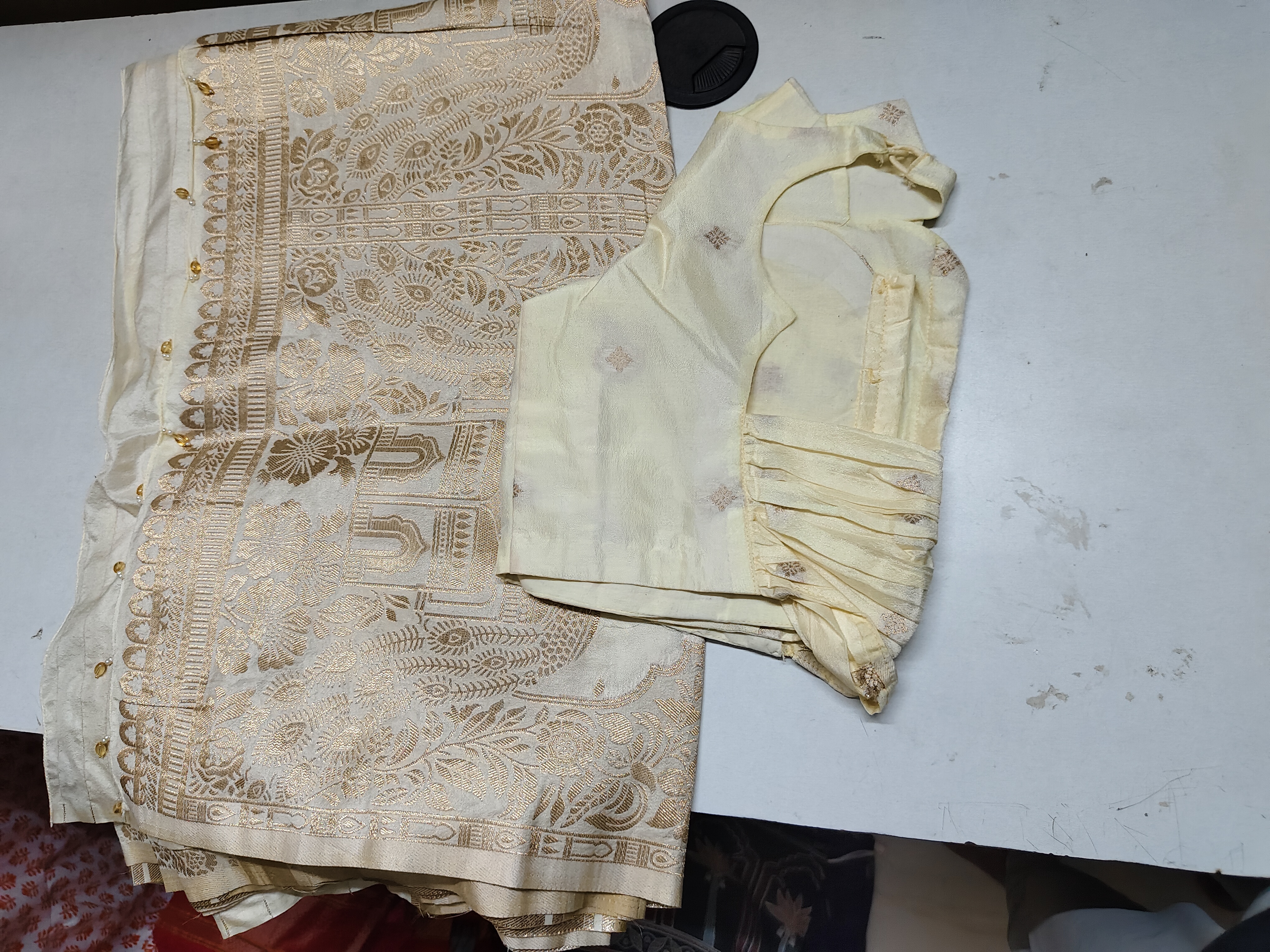 Banaras saree with lines Saree