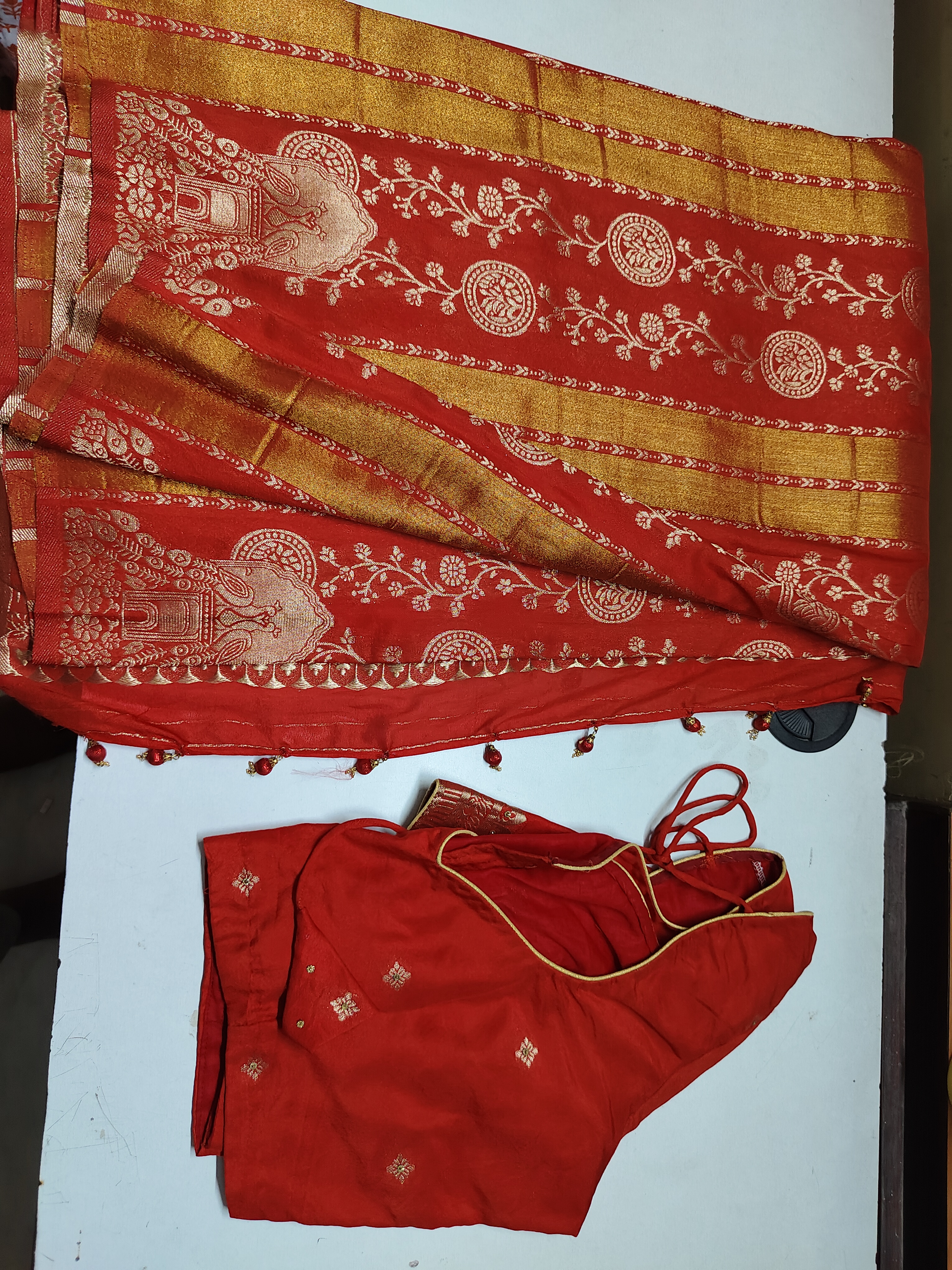 Banaras saree with lines Saree