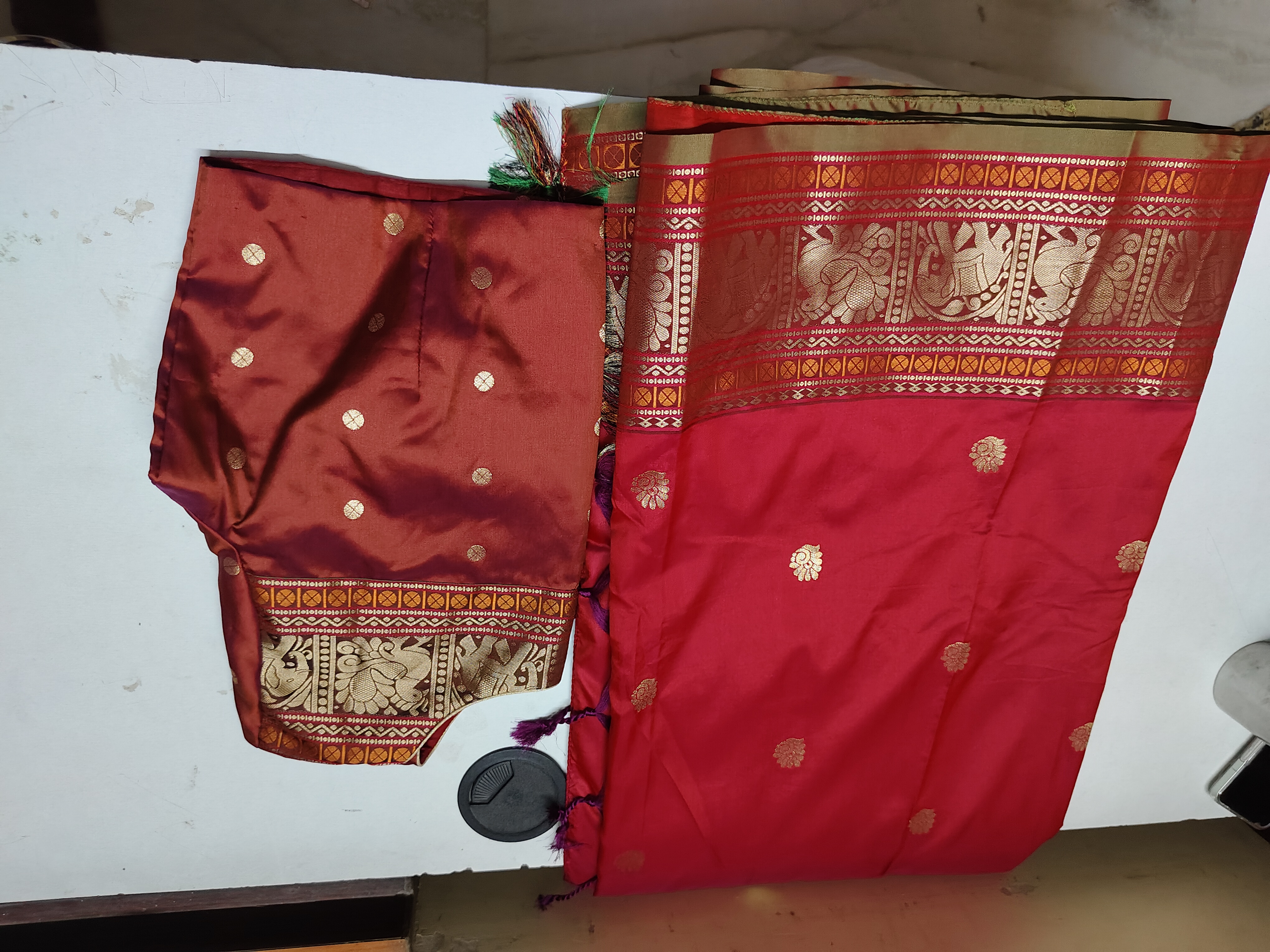 soft banaras slik Saree