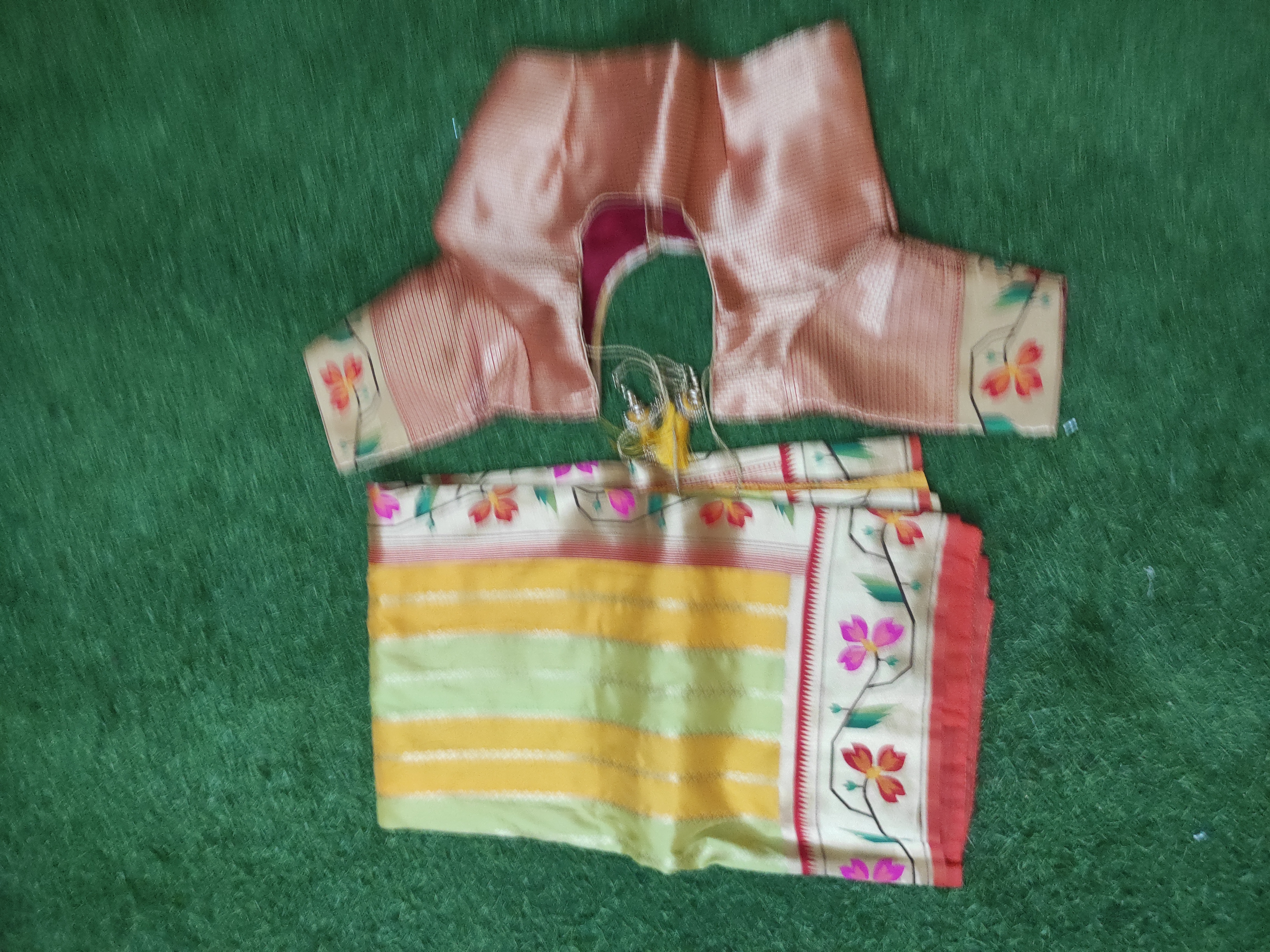 Banaras saree with Paithani border Saree