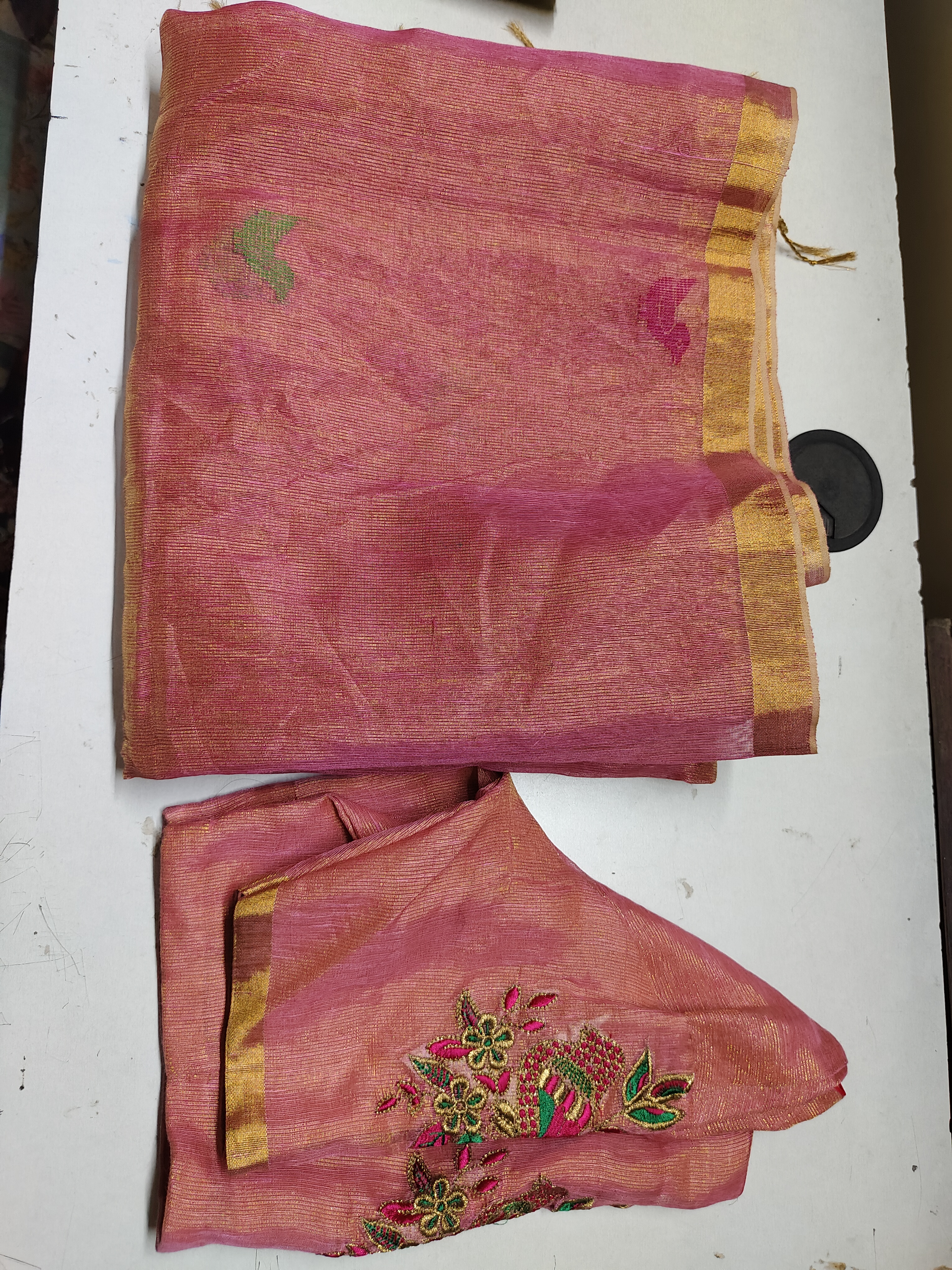 pure tissue jamdani Saree