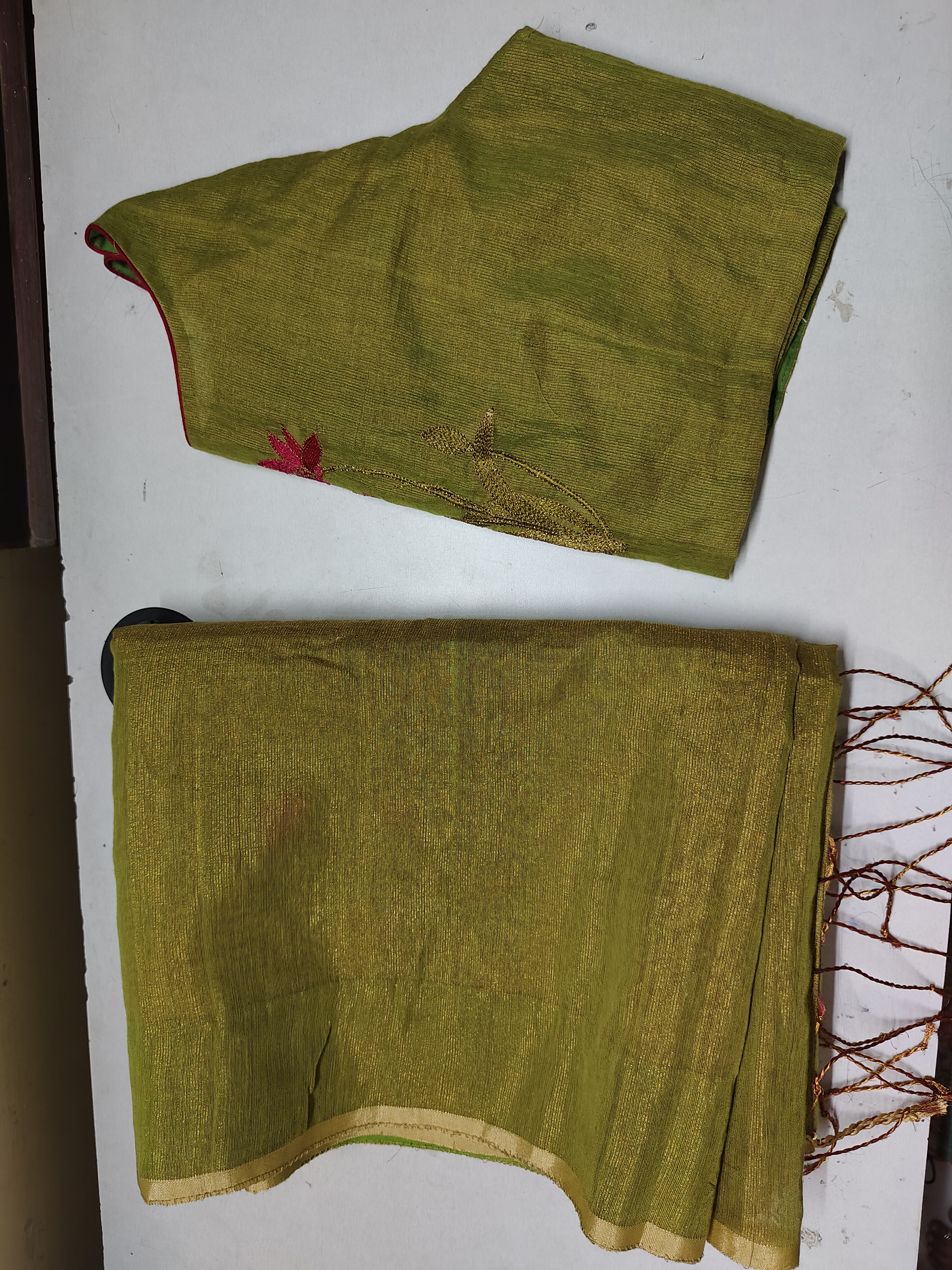 pure tissue jamdani Saree