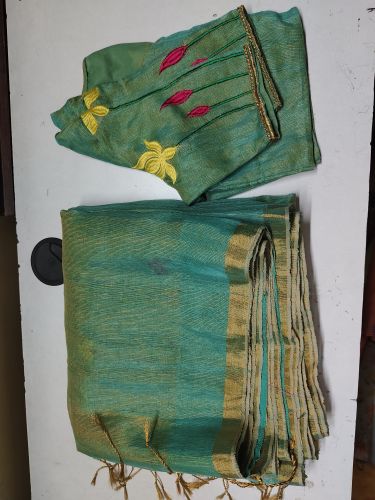 pure tissue jamdani Saree