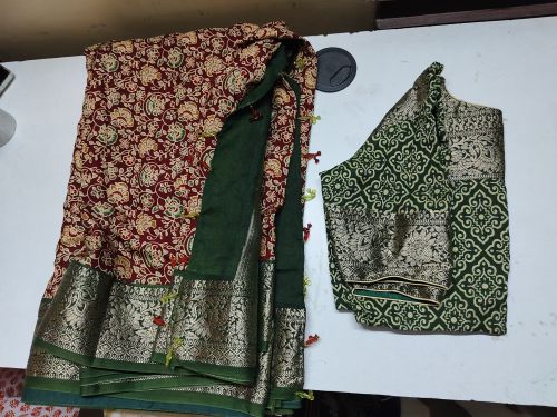 mangalagiri digital print Saree